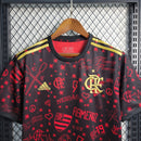 Camisa Flamengo Edição Limitada 2023/24 Torcedor Masculina Vermelha e Dourada