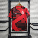 Camisa Flamengo Pós Jogo 2023/24 Torcedor Masculina Vermelha e Preta
