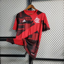 Camisa Flamengo Pós Jogo 2023/24 Torcedor Masculina Vermelha e Preta