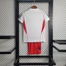 Kit Infantil Flamengo Treino 2023/24 Branco e Vermelho