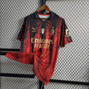 Camisa AC Milan Edição Limitada 2023/24 Torcedor Masculina Vermelha e Preta