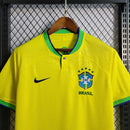 Camisa Brasil Home 2022/23 Torcedor Masculina Amarela