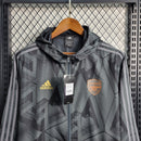 Corta Vento Arsenal 2022/23 Torcedor Unissex Preto e Cinza