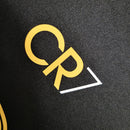 Camisa Sporting Third CR7 2023/24 Torcedor Masculina Preta e Amarela