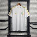 Camisa Itália 125° Aniversário 2023/24 Torcedor Masculina Branca e Dourada