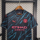 Camisa Manchester City Third 2023/24 Torcedor Masculina Preta e Azul
