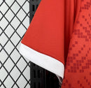 Camisa Tunísia Home 2026 Torcedor Masculina Vermelha