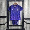 Kit Infantil Argentina Away 2022/23 Roxo