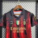 Kit Infantil Milan Edição Limitada 2023/24 Preto e Vermelho