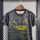 Kit Infantil PSG IV 2023/24 Preto e Dourado
