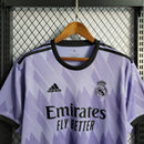 Camisa Real Madrid Away 2022/23 Torcedor Masculina Roxa
