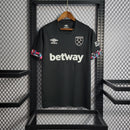 Camisa West Ham Away 2022/23 Torcedor Masculina Preta