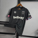 Camisa West Ham Away 2022/23 Torcedor Masculina Preta